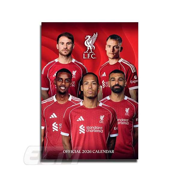ECM10】【国内未発売】リバプール 2026年 A3壁掛けカレンダー ポスター