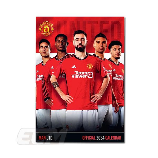 【SALE50%OFF】【ECM10】【国内未発売】マンチェスターユナイテッド 2024 オフィシャル A3壁掛けカレンダー【Manchester United/ラッシュフォード/ガルナチョ/B