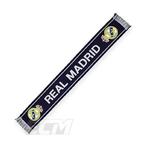 ECM25【国内未発売】レアルマドリード オフィシャル ネイビー マフラー【リーガエスパニョーラ/サッカー/スカーフ/Real Madrid/エンバペ/ベリンガム】