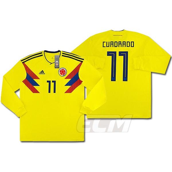 予約ecm32 国内未発売 Sale コロンビア代表 ホーム 長袖 11番 クラドラード サッカー Colombia ワールドカップ Cuadrado ユニフォーム イーシームンディアル 通販 Yahoo ショッピング