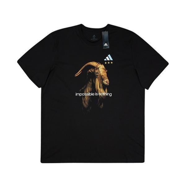 【レア】アルゼンチン代表リオネル・メッシ「GOAT 」Tシャツ (adidas) 国内未発売】アルゼンチン代表 リオネル・メッシ GOAT グラフィック T