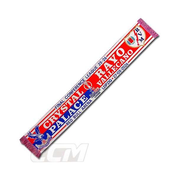 【予約ECM16】【国内未発売】カンファレンスリーグ 25-26 クリスタルパレス vs ラージョ・バジェカーノ決勝 マフラー【UEFA/Rayo/Crystal Palase/鎌田大地/サッ