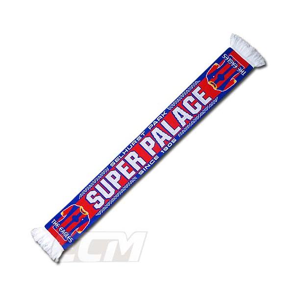 ECM12【国内未発売】クリスタル・パレス "SUPER PALACE" ジャガード マフラー【サッカー/スカーフ/Crystal Palace/プレミアリーグ/鎌田大地】