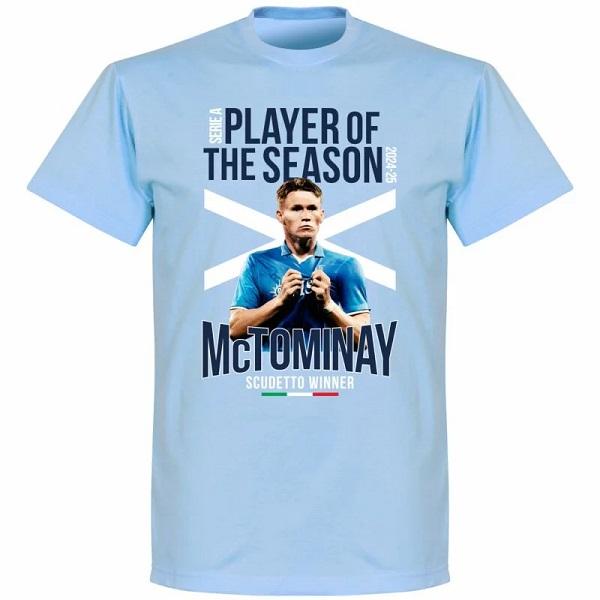 【予約RET06】【国内未発売】RE-TAKE ナポリ マクトミネイ シーズンMVP Tシャツ スカイ【サッカー/McTOMINEY/スコットランド代表/NAPOLI】ネコポス対応可能