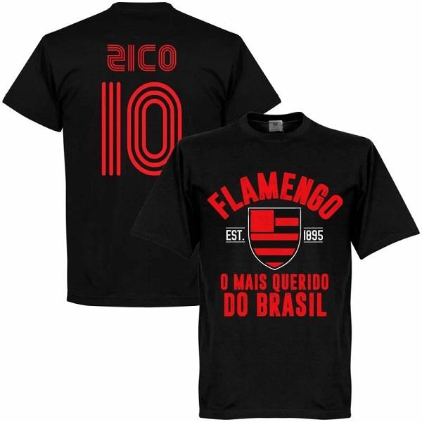 【予約RET05】【国内未発売】RE-TAKE フラメンゴ 10番 ジーコ Establishシリーズ Tシャツ ブラック【サッカー/ブラジルリーグ/Flamengo/Zico】ネコポス対応可能