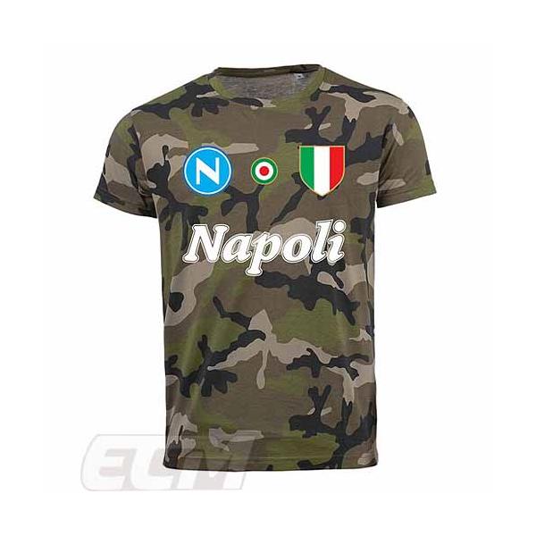 予約RET06】RE-TAKE ナポリ Team Tシャツ カモグリーン【サッカー