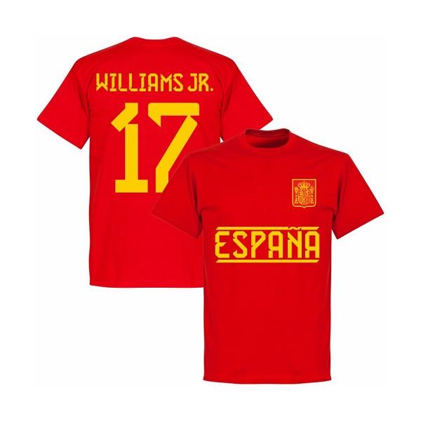 【予約RET06】RE-TAKE スペイン代表 2024 Ｔシャツ 17番 ニコ・ウィリアムズ【サッカー/Spain/Williams/アスレティック・ビルバオ】ネコポス対応可能