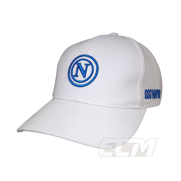 【NAP05】NA186【国内未発売】SSCナポリ オフィシャルグッズ キャップ ホワイト【セリエA/サッカー/NAPOLI/ルカク/マクトミネイ/コンテ/帽子】K430