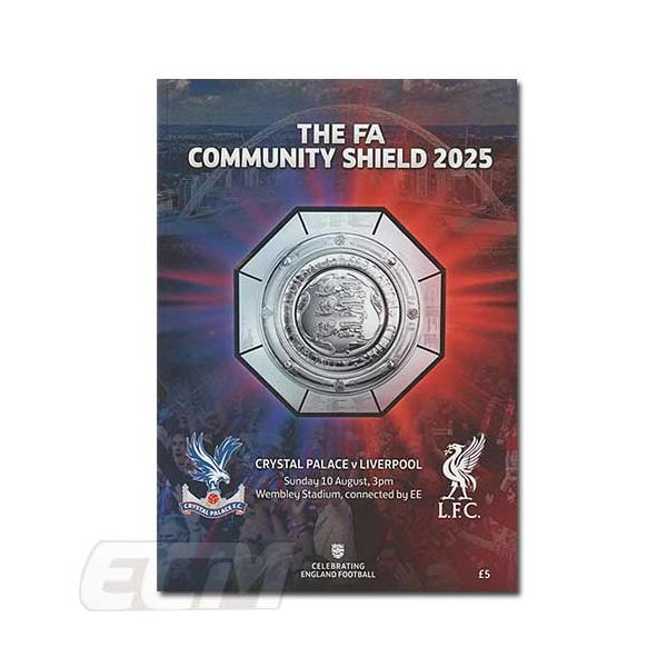 【予約PRO11】【国内未発売】コミュニティーシールド 2025 リバプールFC 対 クリスタルパレス プログラム【プレミアリーグ/Liverpool fc/Crystal Palace/COMMUNI