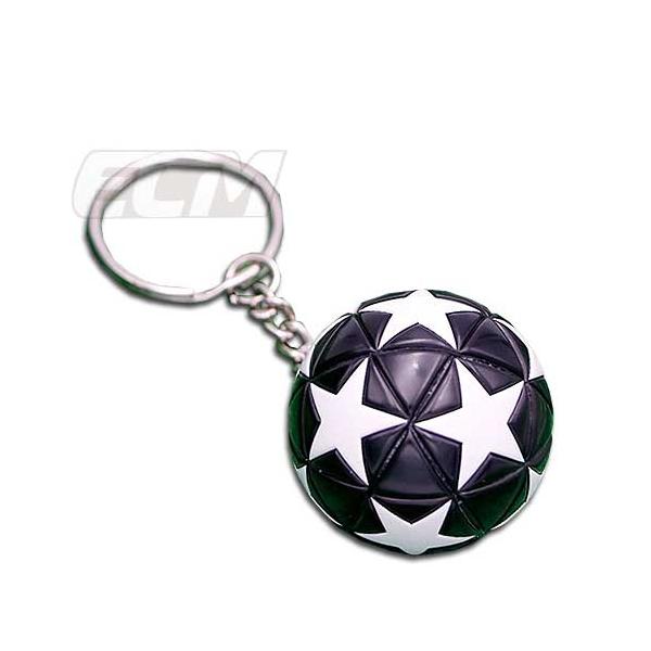 KBB001【国内未発売】サッカーボール キーホルダー CLブラック