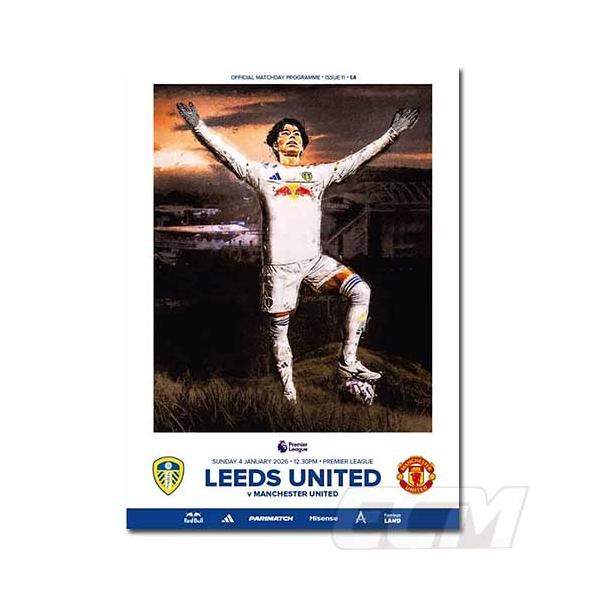 【PRO11】【国内未発売】リーズ・ユナイテッド 25-26 マッチディプログラム 対マンチェスターUTD戦【サッカー/田中碧/プレミアリーグ/Leeds/Programme】ネコポス