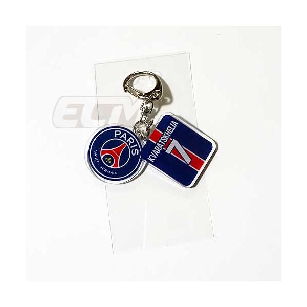 【ECM25】PSG88040【国内未発売】パリサンジェルマン オフィシャルグッズ 7番 クヴァラツヘリア アクリルキーホルダー 【フランスリーグ/サッカー/Paris/アクセ