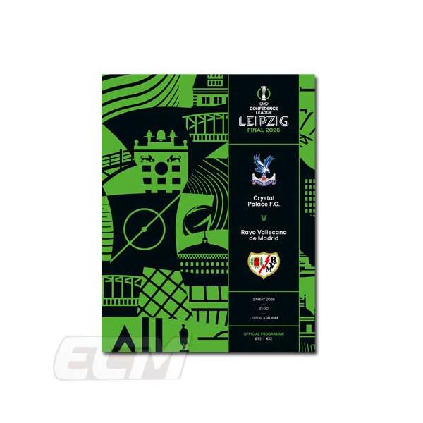 【PRO11】【国内未発売】2026 カンファレンスリーグ決勝プログラム クリスタルパレス vs ラージョバジェカーノ【サッカー/UEFA/25-26シーズン/UCL決勝/Crystal P