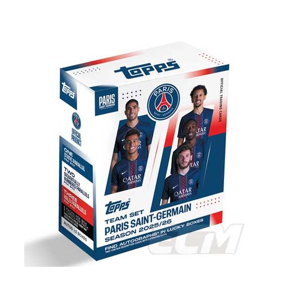 【TOP03】【国内未発売】Topps パリサンジェルマン 25-26 チームカードセット【トレーディングカード/サッカー/PSG/Paris/フランスリーグ/クヴァラツヘリア/デン
