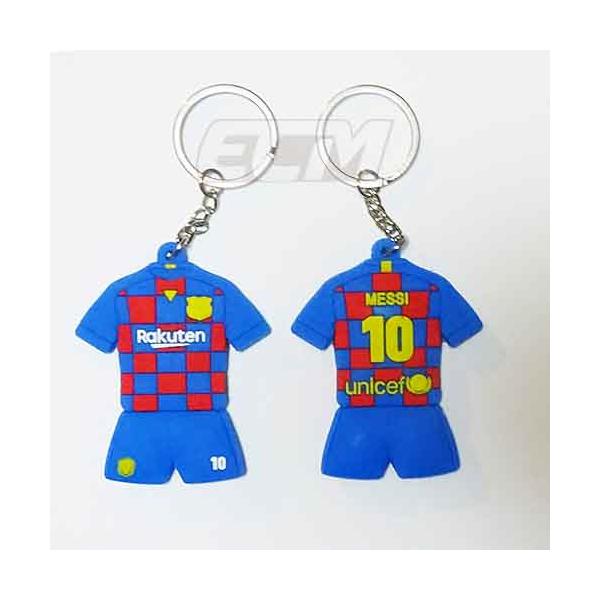 国内未発売】メッシ 19-20 FCバルセロナ ユニフォームキーホルダー