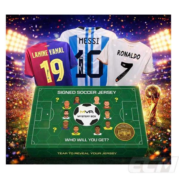 【MMC26】MVPS社 SOCCER 2026 直筆サイン入サッカーユニフォームミステリーメモラビリア ボックス ワールドカップエディション【サッカー/ジャージ/鑑定済み直筆