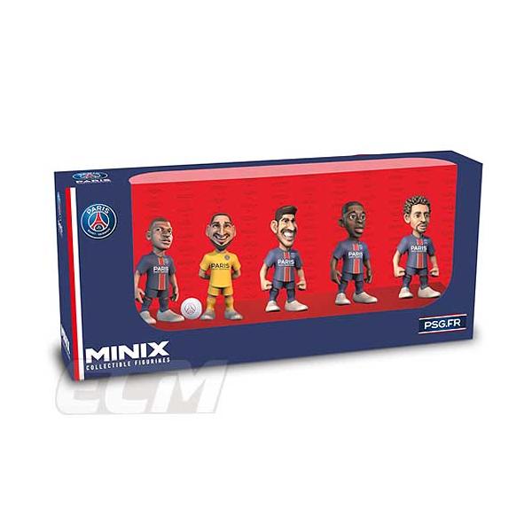 【国内未発売】MINIX コレクターズフィギュア PSG 5体セット '7cmタイプ【サッカー/パリサンジェルマン/Mbappe/エムバペ/フランス代表】