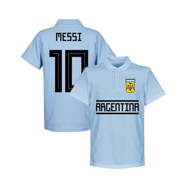 アルゼンチン代表 MESSI 10 シャツ RET06】メッシRE-TAKE アルゼンチン代表 Team ポロシャツ 10番 メッシ