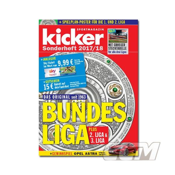 �y�T�b�J�[ �u���f�X���[�K�z�ySALE20%OFF�z�y�����������zKICKER "Sonderheft 2017-18" �u���f�X���[�K�J�����W�� �I�薼�Ӄl�R�|�X�Ή��\ DFB16