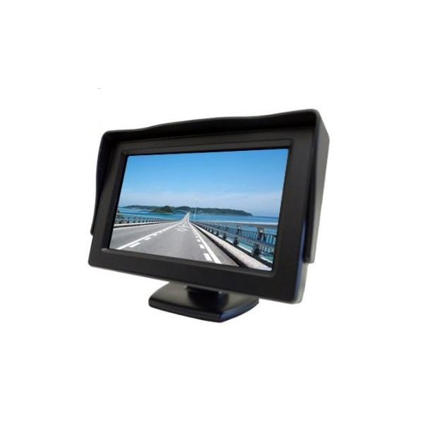 他サイト： 【ノーブランド品】2系統の映像入力 12V車用 ミニオンダッシュ液晶モニター 4.3インチ バック切替可能の商品画像