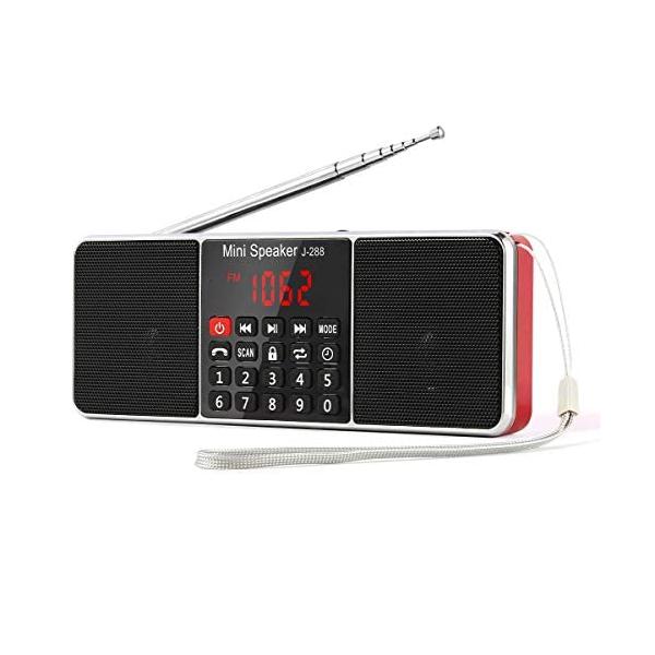 PSE認証済】Gemean J-288 ポータブル ラジオ ワイド fm am ステレオ