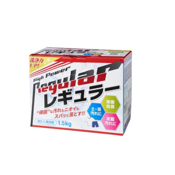 他サイト： NEW『レギュラー』泥汚れ用洗剤 1,5kg ライフネクスト 粉末 ユニフォーム 洗濯 ガンコ 汚れ 泥汚れ洗剤 除菌 汗 防臭 漂白 野球洗剤 野球 サッカーの商品画像