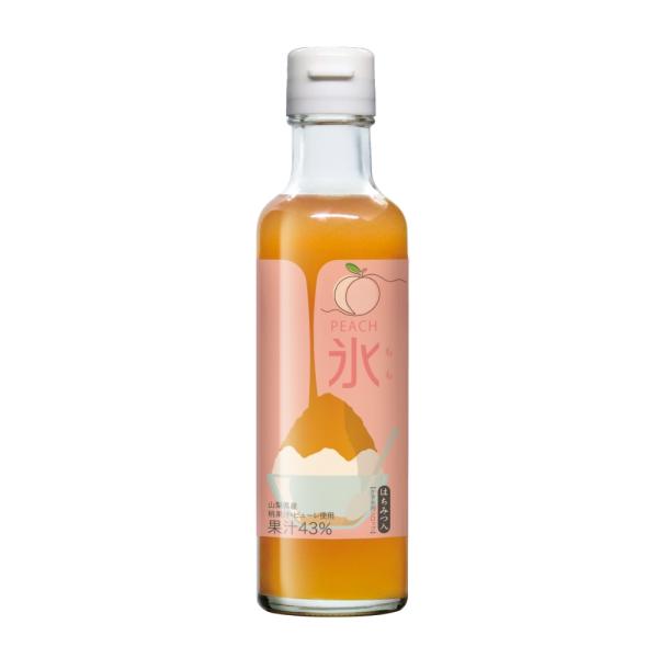 中村商店 かき氷用シロップ 桃 200ml×12本（1ケース） 瓶 かき氷 シロップ 氷みつ フラッペ 業務用 送料無料