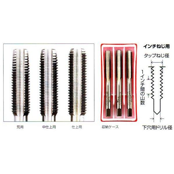 新潟精機 インチねじ切3本組タップ W3/16×24 : 村の鍛冶屋 - 通販