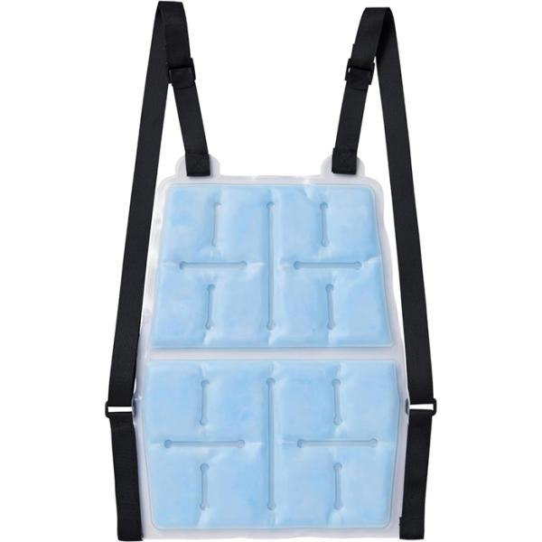 【ここがポイント！】28度以下で凍る特殊素材 冷却ベスト 熱中症対策 夏 スポーツ観戦ビジネススーツ 背中クーラー 自然凍結 アイスベスト 工事現場 作業服ランドセル、カバンやリュックの間に背負うと身体全体が冷え熱中症予防になります。電力を...