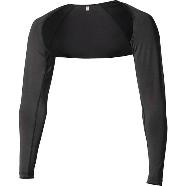 おたふく手袋　夏用アームカバー シュラグ 一体型アームカバー 接触冷感 吸汗速乾 コンプレッション UVカット JW-636 ブラック ※メール便発送