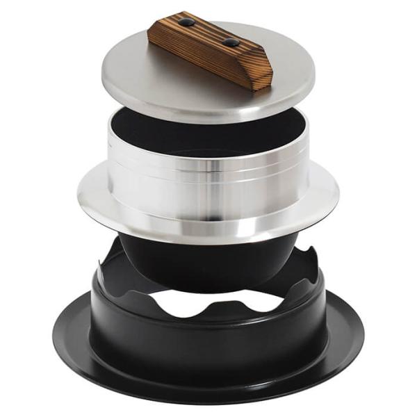 ウルシヤマ金属工業 釜飯 ご飯窯 5合 ガス火専用 アルミ製 日本製 謹製