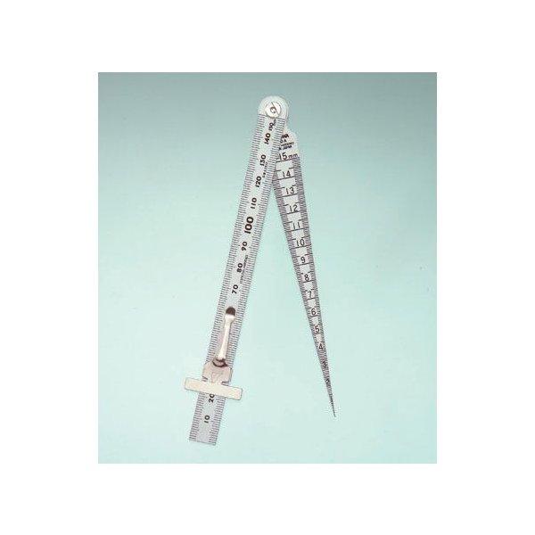 シンワ テーパーゲージ直尺付 1〜15mm 62612 ※メール便発送 : 村の