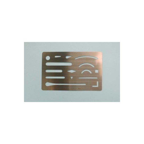 こるさ★ シンワ 字消板 ステンレス製 70963 サイズ93x60x0.1mm ネコポス可