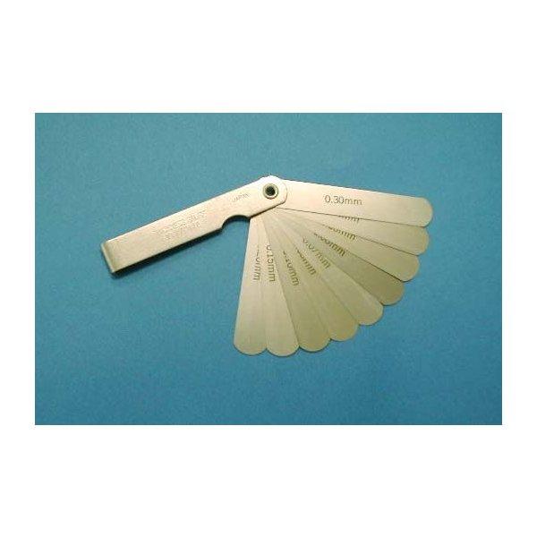 シンワ シックネスゲージA 75mm 9枚 0.04-0.3mm 73776 : 村の鍛冶屋