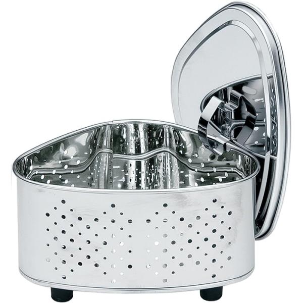 【ここがポイント！】 銅を含有する抗菌ステンレス鋼を使用。衛生的でさびにくく、丈夫です。病院やレストラン・ホテルの厨房など衛生管理の厳しいシーンで数多く使用されています。蓋付きなのでゴミの嫌な匂いを軽減します。蓋は本体に引っ掛けられるので収...