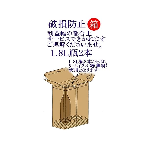 酒破損防止専用箱1.8Ｌ　1本用1.8Lを　2本ご購入された場合に、安全のため、ご購入いただけたら、幸いです。※化粧箱では、ございません。破損防止専用箱となります。
