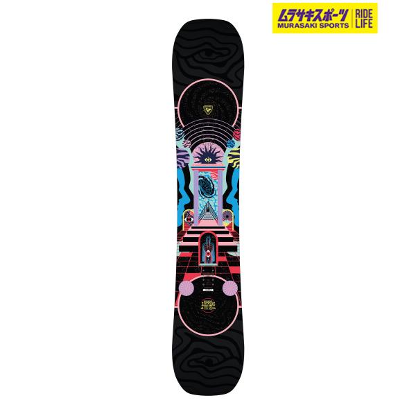 【ROSSIGNOL】ロシニョールのスノーボードAMPAGEはオートターンロッカーとキャンバーシステムにより容易で軽快なライディングが可能。初級者から中級者までトリッキーな動きを習得しやすく、フリースタイルライドが楽める一台。