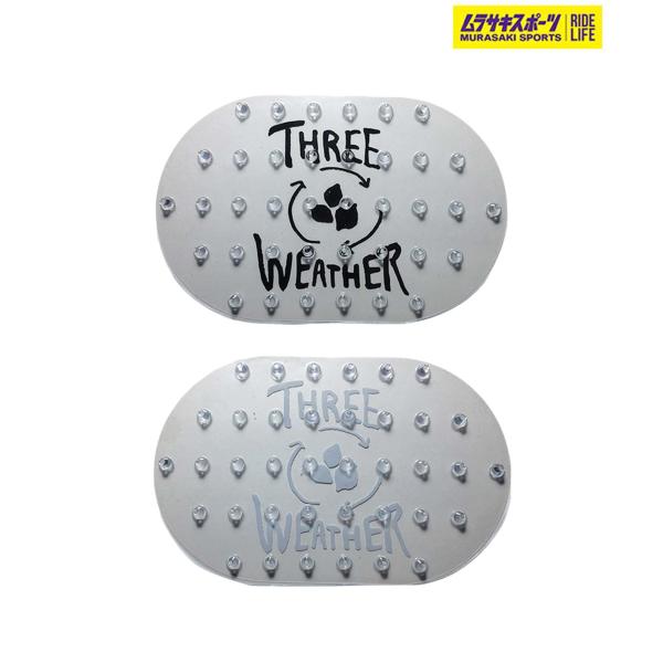 【THREE WEATHER】スノーボード用デッキパッドThree Weatherで最もシンプルなタイプのデッキパッド。 雪も付きにくく範囲も大きいので便利。
