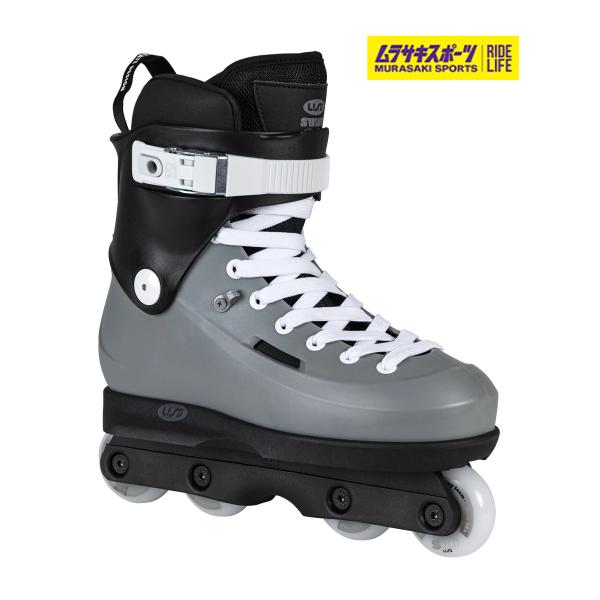 【USD】ユーエスディーのアグレッシブインラインスケート。USD Sway Team Grey 60 は、Swayモデルの中で高いクオリティと機能を持ったモデルです。 スタイリッシュなグレー/ブラックのカラーリングに、コントラストの効いた白...
