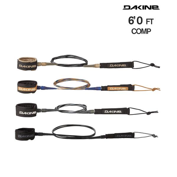 【DAKINE】ダカインのリーシュコード。肩サイズ前後までにおすすめな1.83m x 5mmのDAKINEロゴ入りリーシュコード。水の抵抗を最小限に抑えつつ最大限の強度を確保した高品質ウレタンデュラコードに、40mm厚のネオプレーン素材を使...