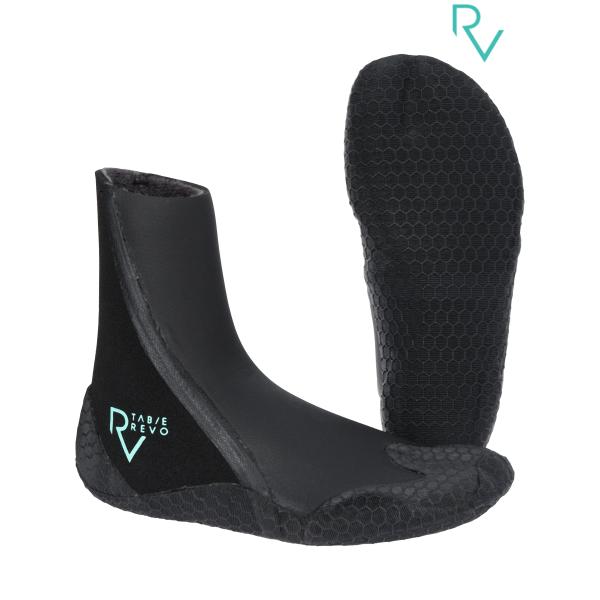 【TABIE REVO】タビーレボのサーフブーツシンプルな構造のサーフブーツ。生地厚を4mmにする事で北から南まで幅広いエリアに対応が可能。またラバーソールを広めに配置することで耐久性も持ち合わせたサーフブーツ。この価格ではありえない起毛素...