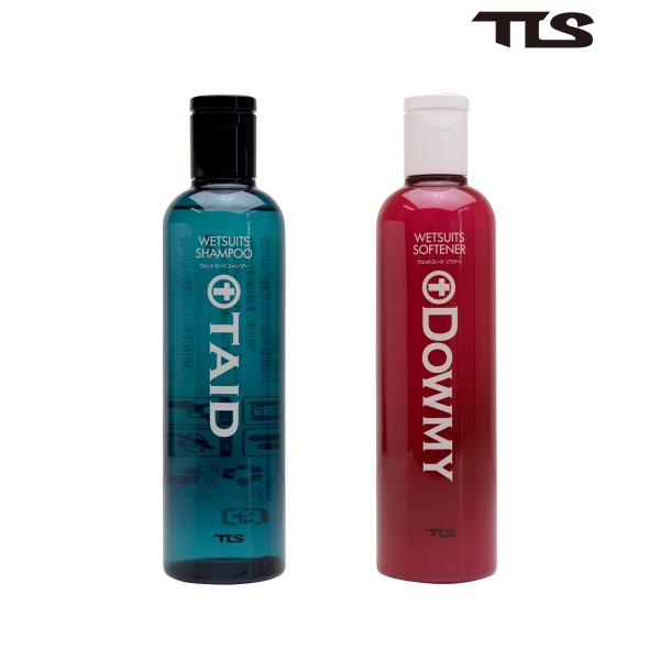■TLS TAID WETSUITS SHAMPOO｜ウェットシャンプー タイド・確かな洗浄力・泡切れの良さを徹底的に追及したウェットスーツ専用シャンプーです。■TLS DOWMY WETSUITS SOFTENER｜ウェットソフナー ダウ...