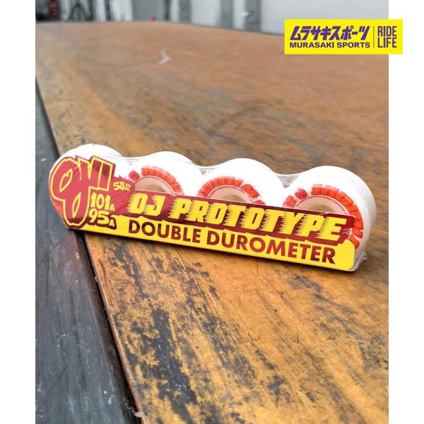 OJ スケボーウィール DOUBLE DUROS 58mm 95a 58mm / 99-95A Mini Combo White Black | Double Duro | OJ Skateboard