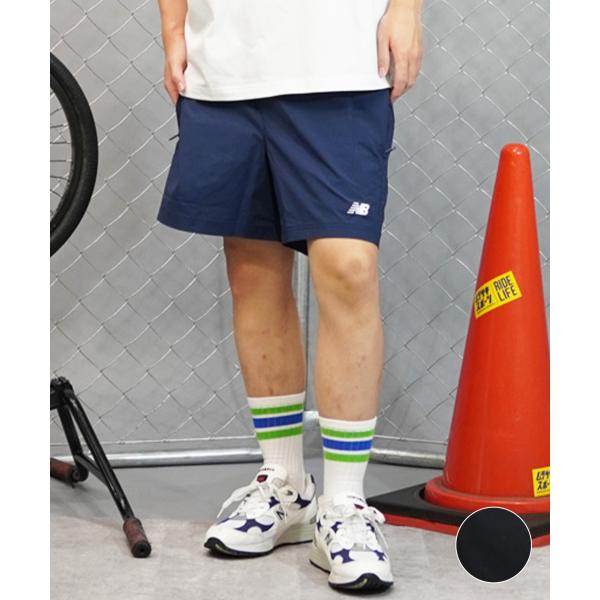 new balance ニューバランス ウーブンショーツ メンズ ワンポイント 