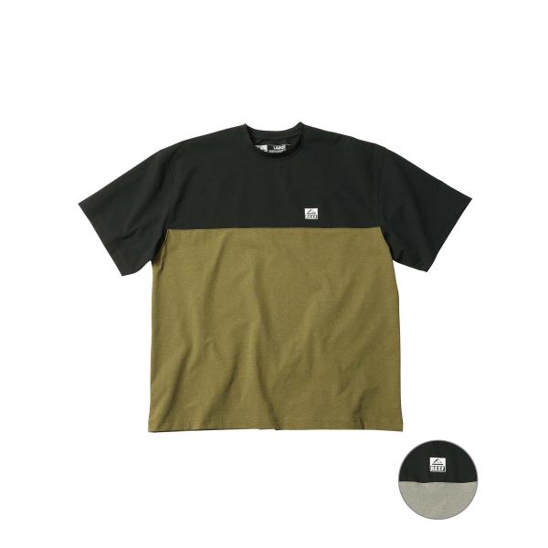 REEF リーフ BICOLOR RASH S S TEE メンズ 半袖 ラッシュガード Tシャツ 水陸両用 UVケア RFTEM2422