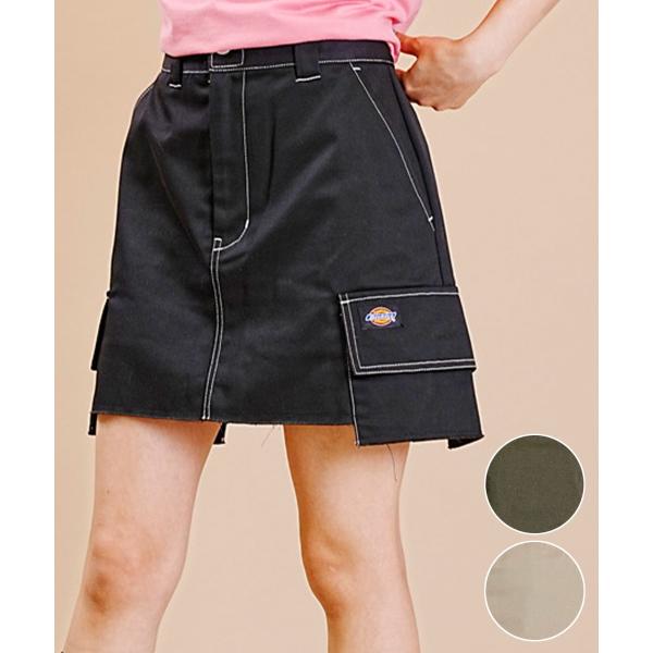 Dickies/ディッキーズ レディース カーゴミニスカート ステッチ ミニスカ 80232700 ムラサキスポーツ別注