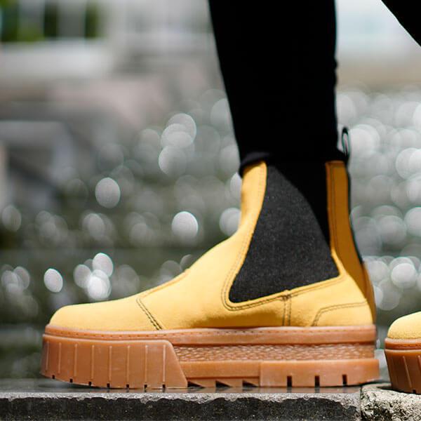 新品未使用】PUMA メイズ チェルシー スウェード ブーツ 22.5 aljaser