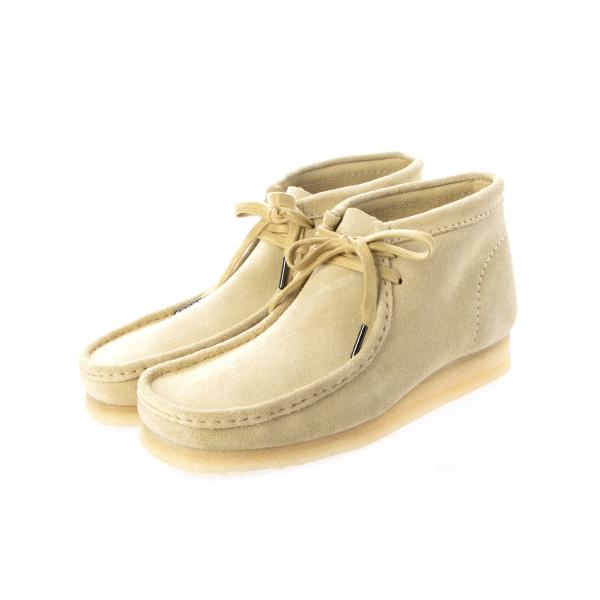 爆買 Clarks Originals/クラークス オリジナルス メンズ ワラビーブーツ モカシン デッキシューズ メープルスエード 26155516