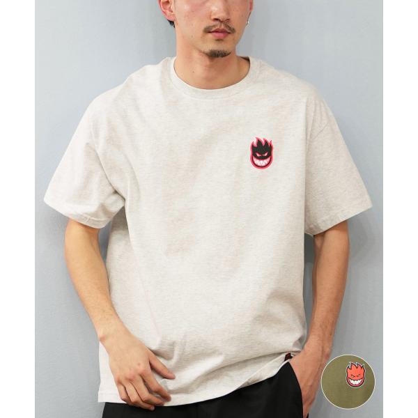 SPITFIRE スピットファイヤー 半袖 Tシャツ メンズ フロントロゴ ワンポイント オーバーサイズ LIL BIGHEAD FIL
