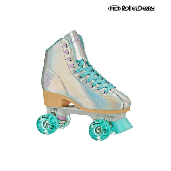 【ROLLER DERBY】ローラーダービーのローラースケート。Candi Grl Sabina アーティスティック クワッド ローラースケートでスタイリッシュにスケートを楽しみましょう。お気に入りの色を選んで、靴ひもを締めて、歩道、スケー...